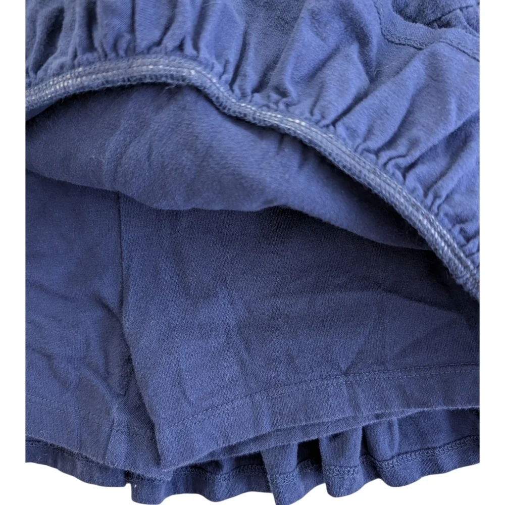 Carter's Girls Chic Navy Blue Ruffled Mini Skort Cotton Size 6/6X.